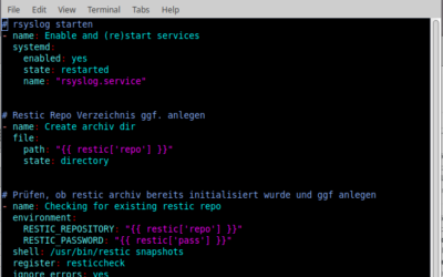 Automatisierung via ansible